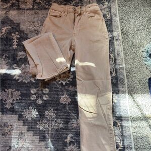 Hollister Beige Corduroy Trousers